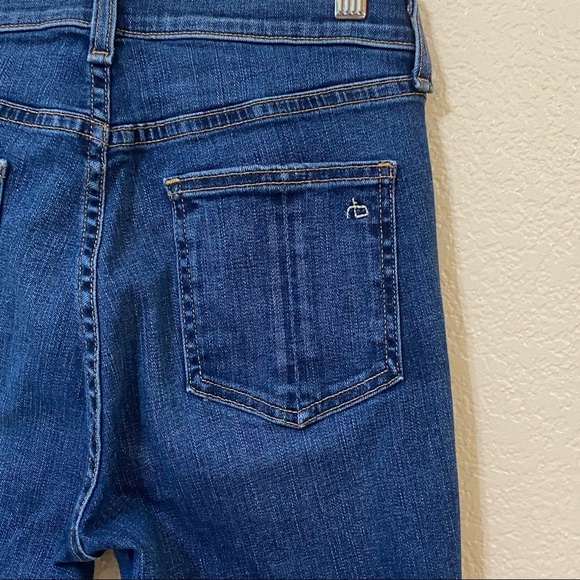 Rag & Bone High-Rise Ankle Skinny Jeans in Manson Wash - Picture 9 of 13